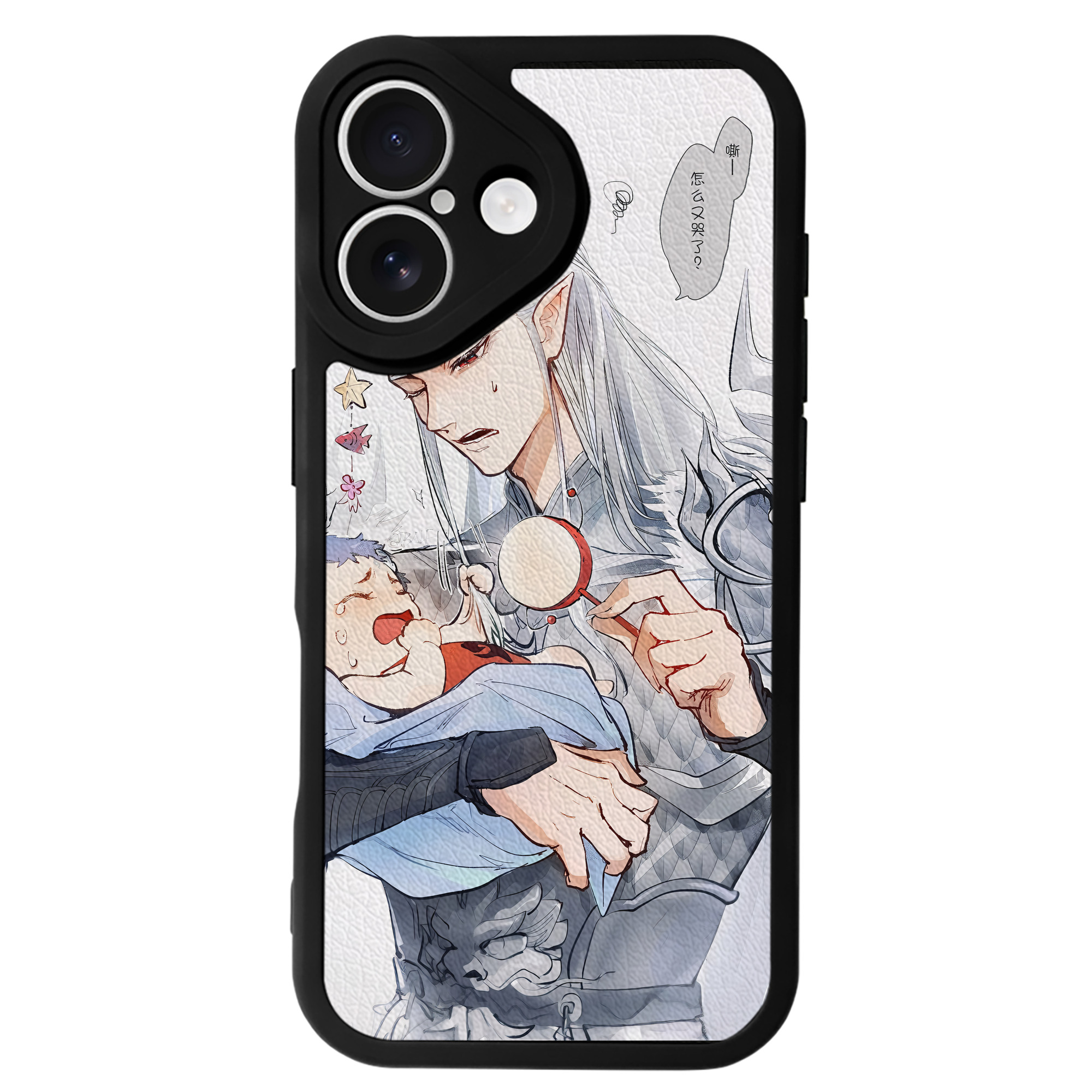 （画像用） Ne Zha 2 ナタ 魔童の大暴れ 【iPhone 16シリーズ対応】シリコンスマホケース（レザー調） 材質：シリコン